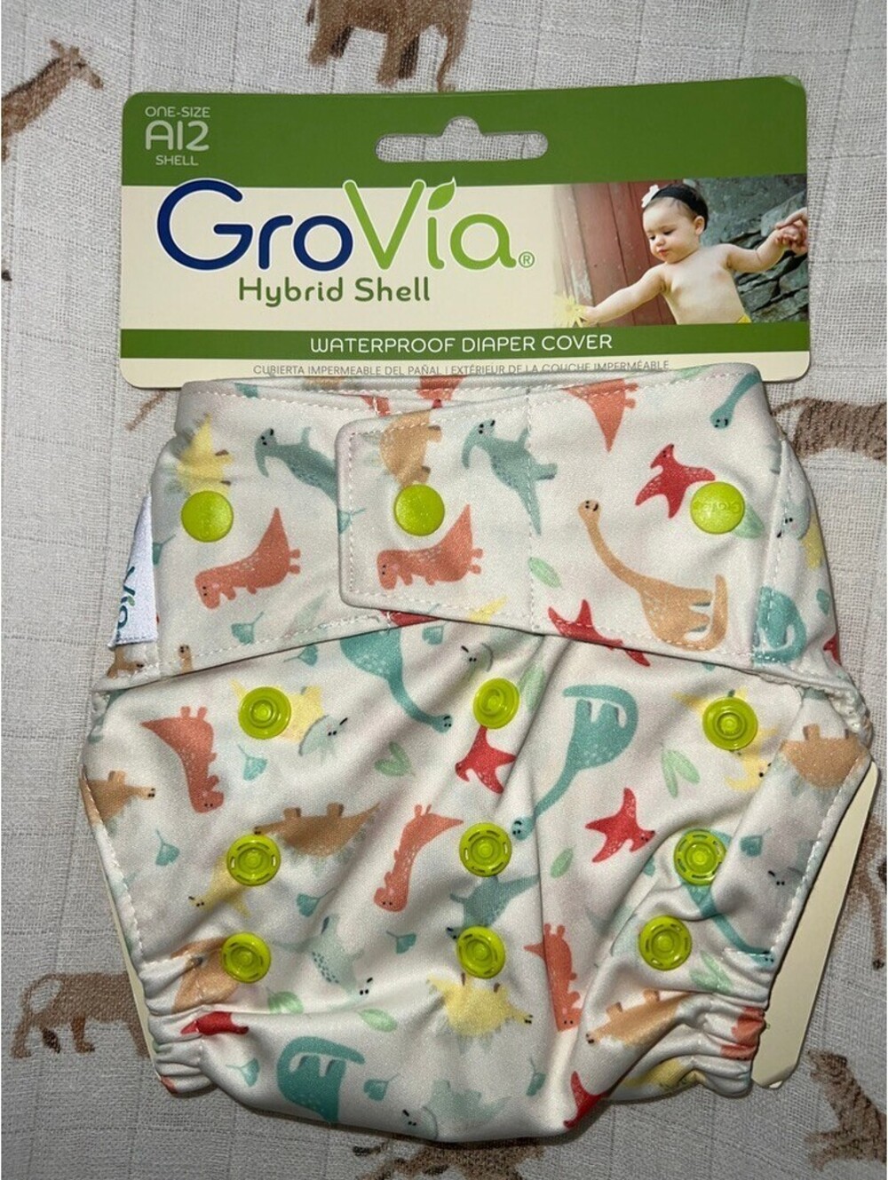 NIP snap Grovia Hybrid Diaper Shell Relic